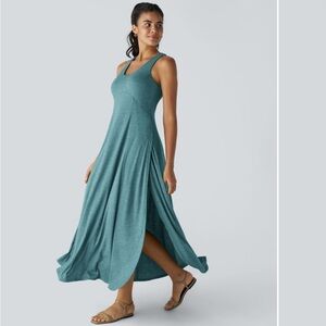 HALARA Teal Maxi Dress